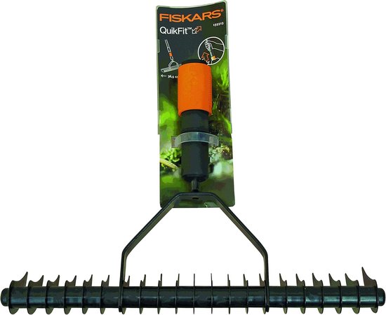 Fiskars Quikfit Verticuteerhark - Tuingereedschap - Hark opzetstuk - 370 mm van Fiskars — afbeelding 4