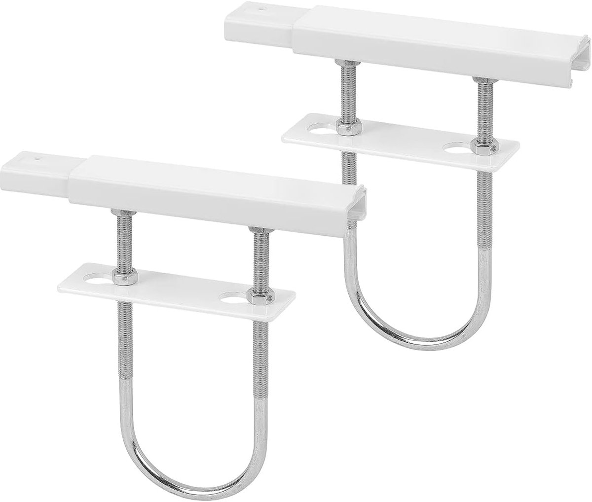 siwitec radiatorbeugel 190 x 35 mm in een set van 2, wit, voorgemonteerde radiatorbeugel voor geribbelde radiatoren