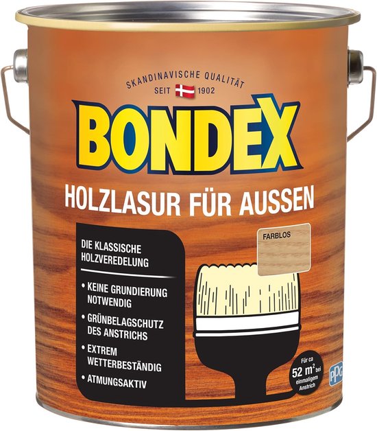 V33 houtbeits Tuinhuis High Protection lichte eik zijdeglans 2,5L