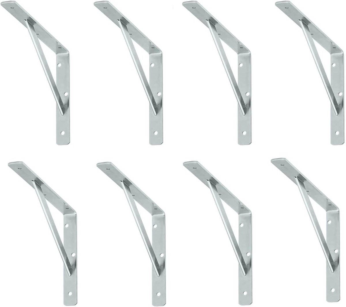 siwitec plankdrager 400 x 250 x 30 mm, verzinkt, set van 8, draagvermogen 150 kg, plankdrager, webconsole