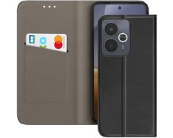Avizar Hoesje geschikt voor Realme 14T / P3 - Folio Case met Pasjeshouder & Standaard, Zwart