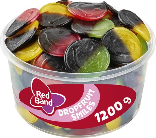 Red Band zombie/dropfruit smile snoep - fun mix - silo 100 St
