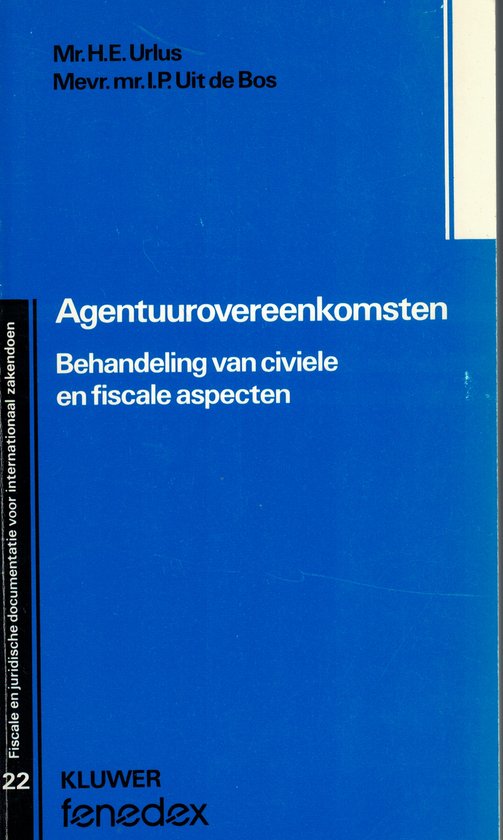 Agentuurovereenkomsten - cover