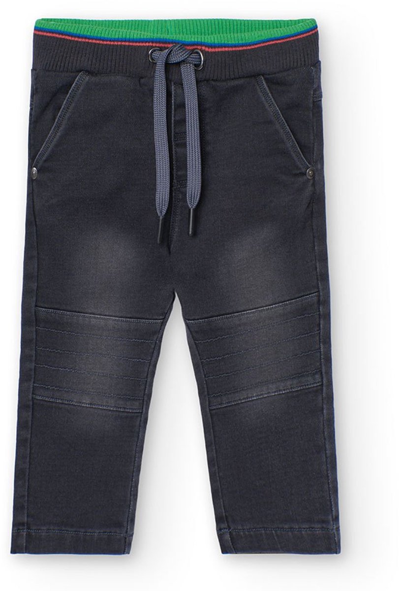 Boboli Denim Knit Broek Zwart 12 Months Meisje