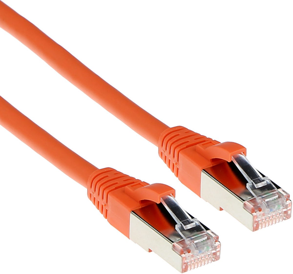 ACT FB2130 SFTP CAT6A Patchkabel Snagless | RJ45 Connectoren | Oranje | 30 meter