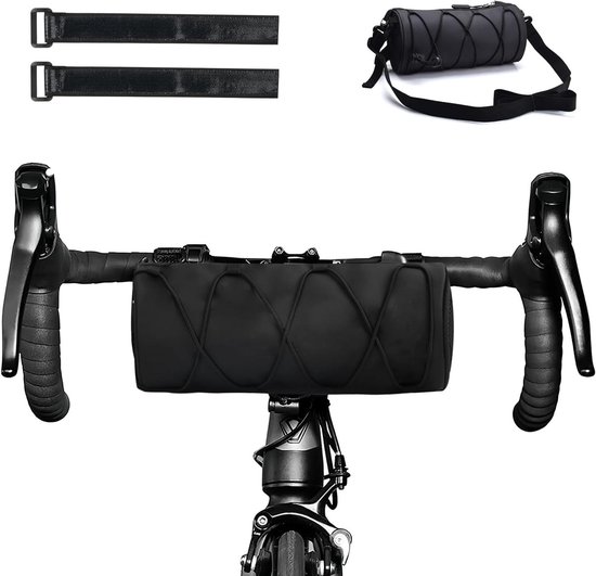 BBB Fietsen Fietsstuur Tas I Waterdichte Voortas Fiets I Bikepacking Bag Stuur I Frame Opbergtas I BarrelPack M BSB-151M, Zwart