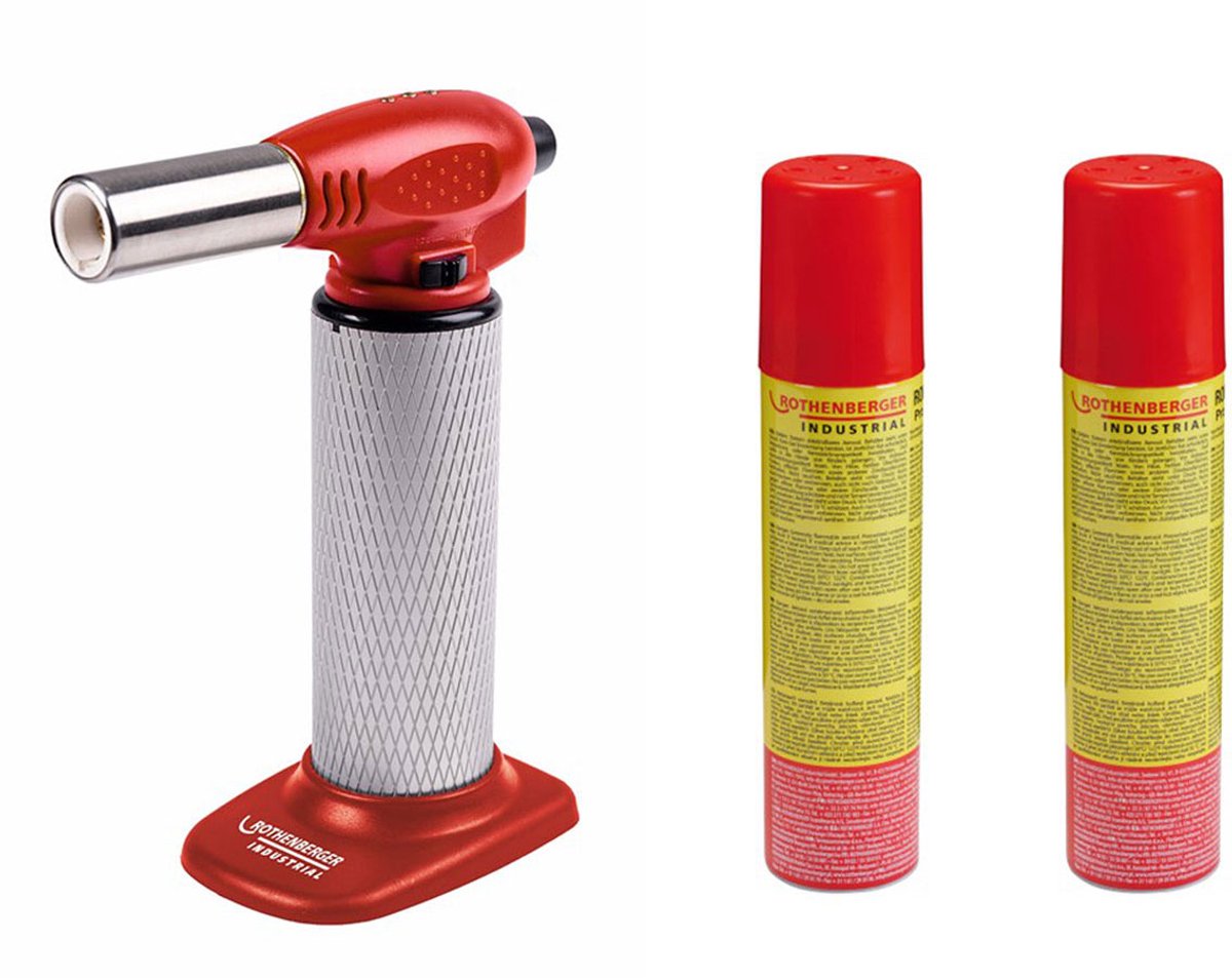ROTHENBERGER Industrial Universele brander HOT FIRE incl. 2x navulgas - 1500005206