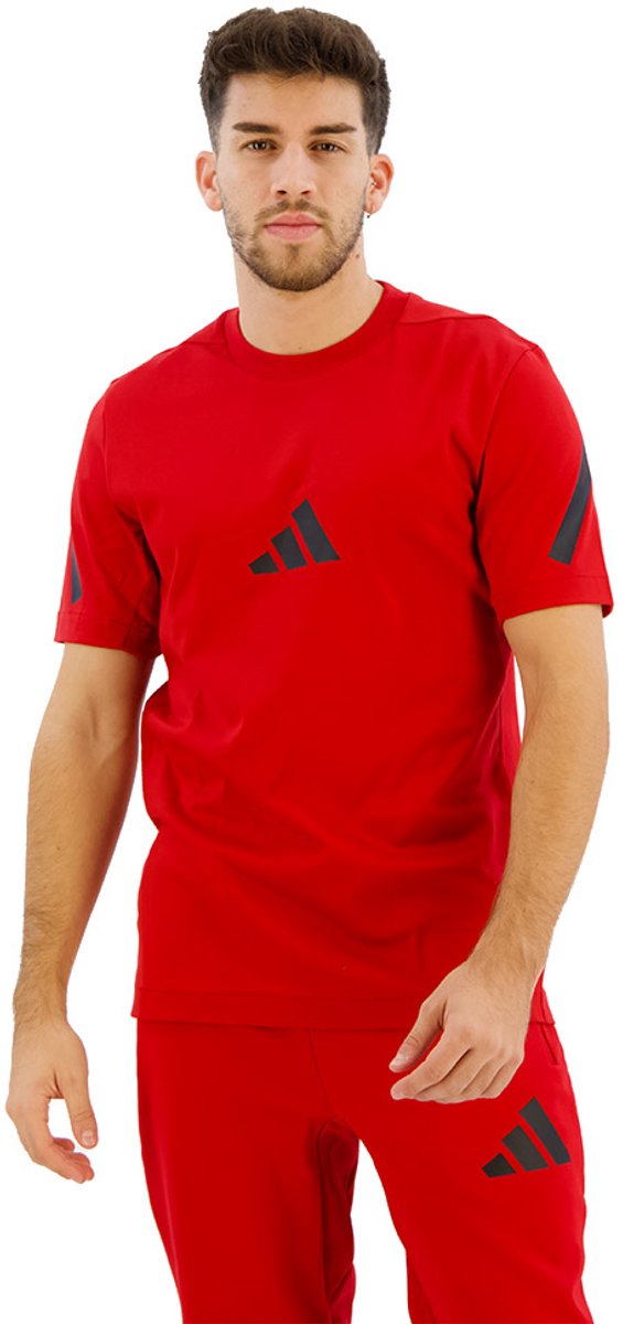 Adidas Z.n.e T-shirt Met Korte Mouwen M Regular Man Rood