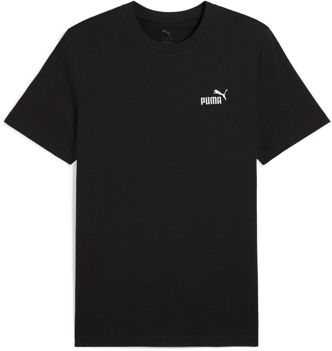 Puma Ess Small No. 1 Logo T-shirt Met Korte Mouwen Zwart