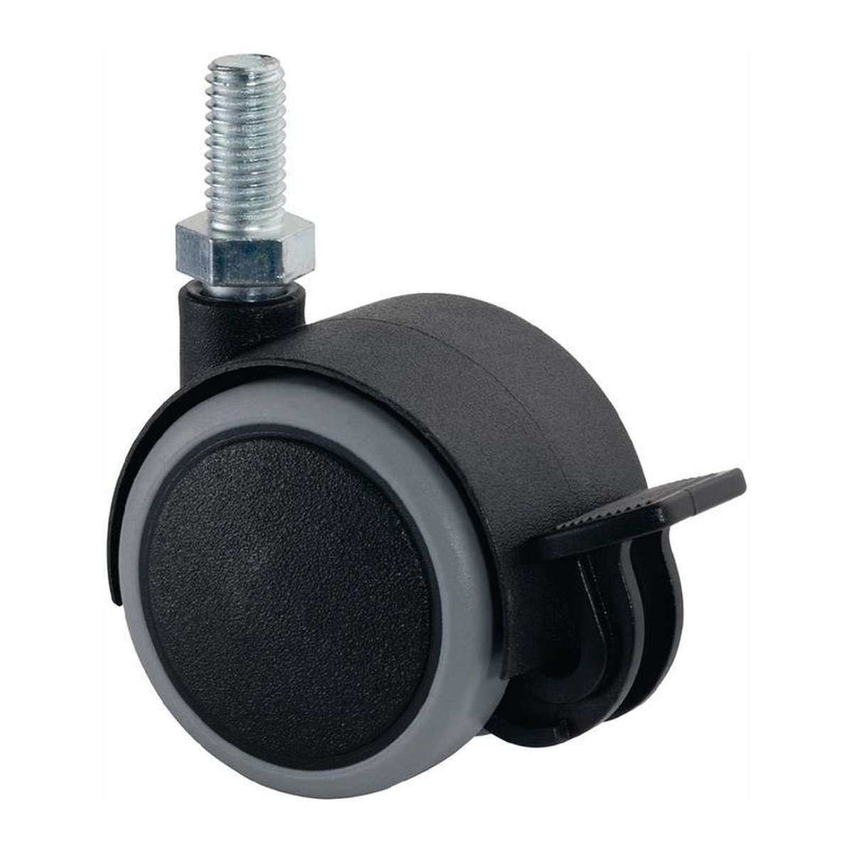 BS zwenkwielen Kunststof dubbel zwenkwiel met rem M10 50 kg - F86...