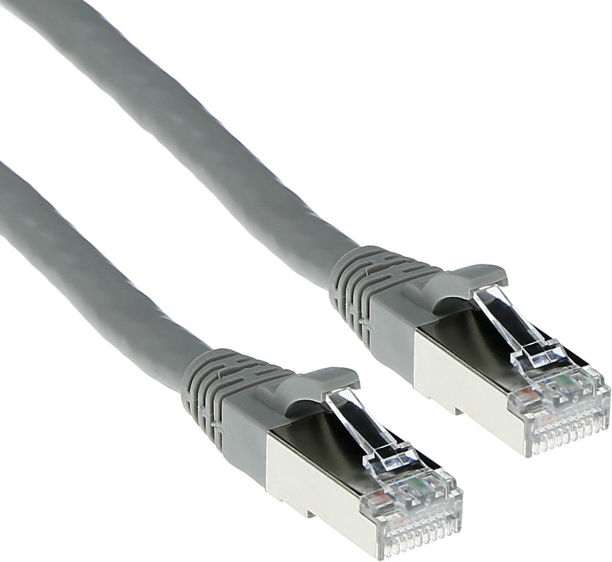 ACT Grijze 7 meter LSZH SFTP CAT6A patchkabel snagless met RJ45 connectoren FB7007