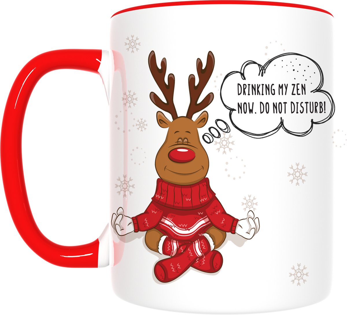 Kerst mok - Beker - Kerst mok Zen - Kerst cadeau - Grappig - Gratis inpakservice