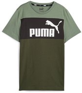 Puma Ess Block B T-shirt Met Korte Mouwen Groen 4-5 Years Kinderen