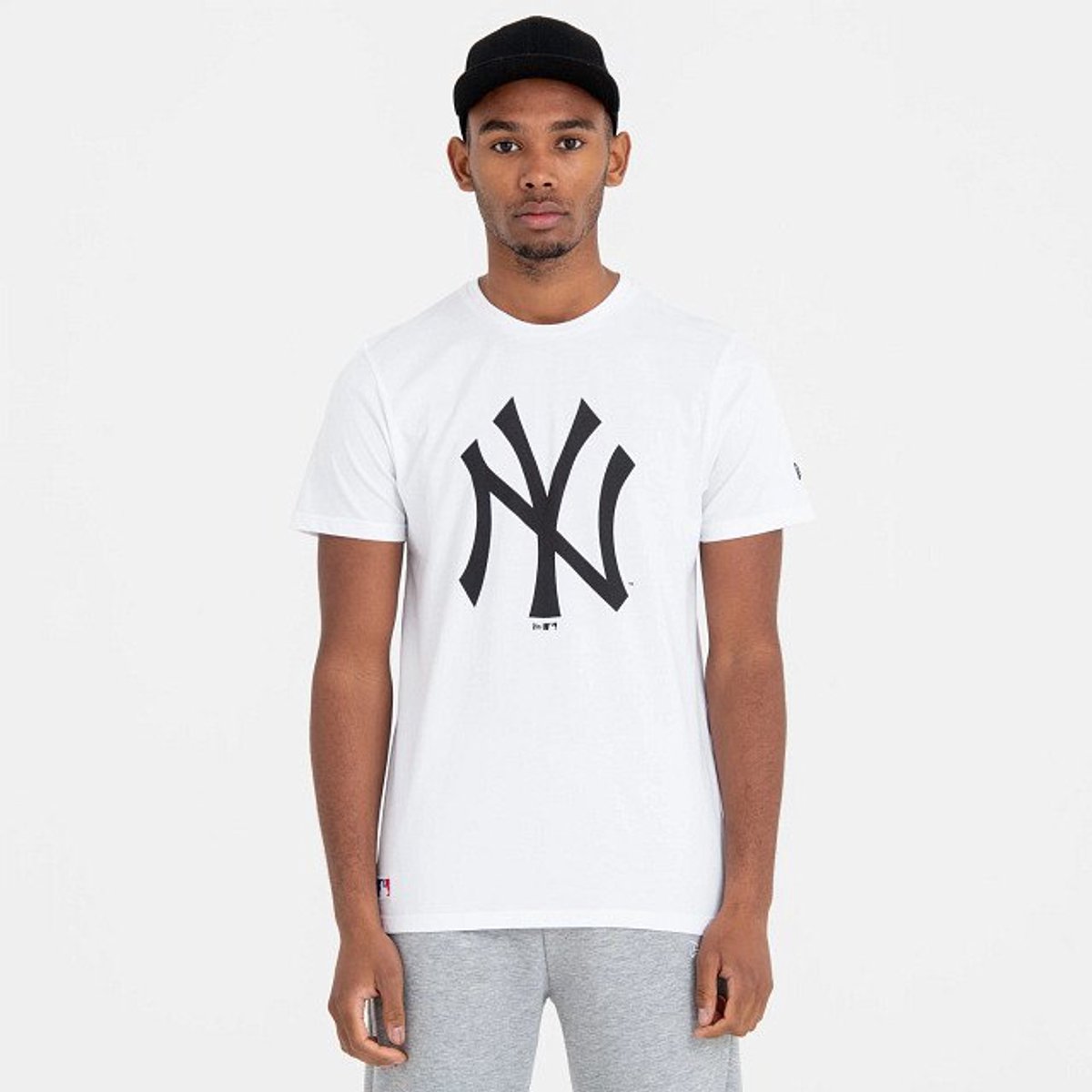 New Era Mlb Regular New York Yankees T-shirt Met Korte Mouwen Man Vrouw Wit