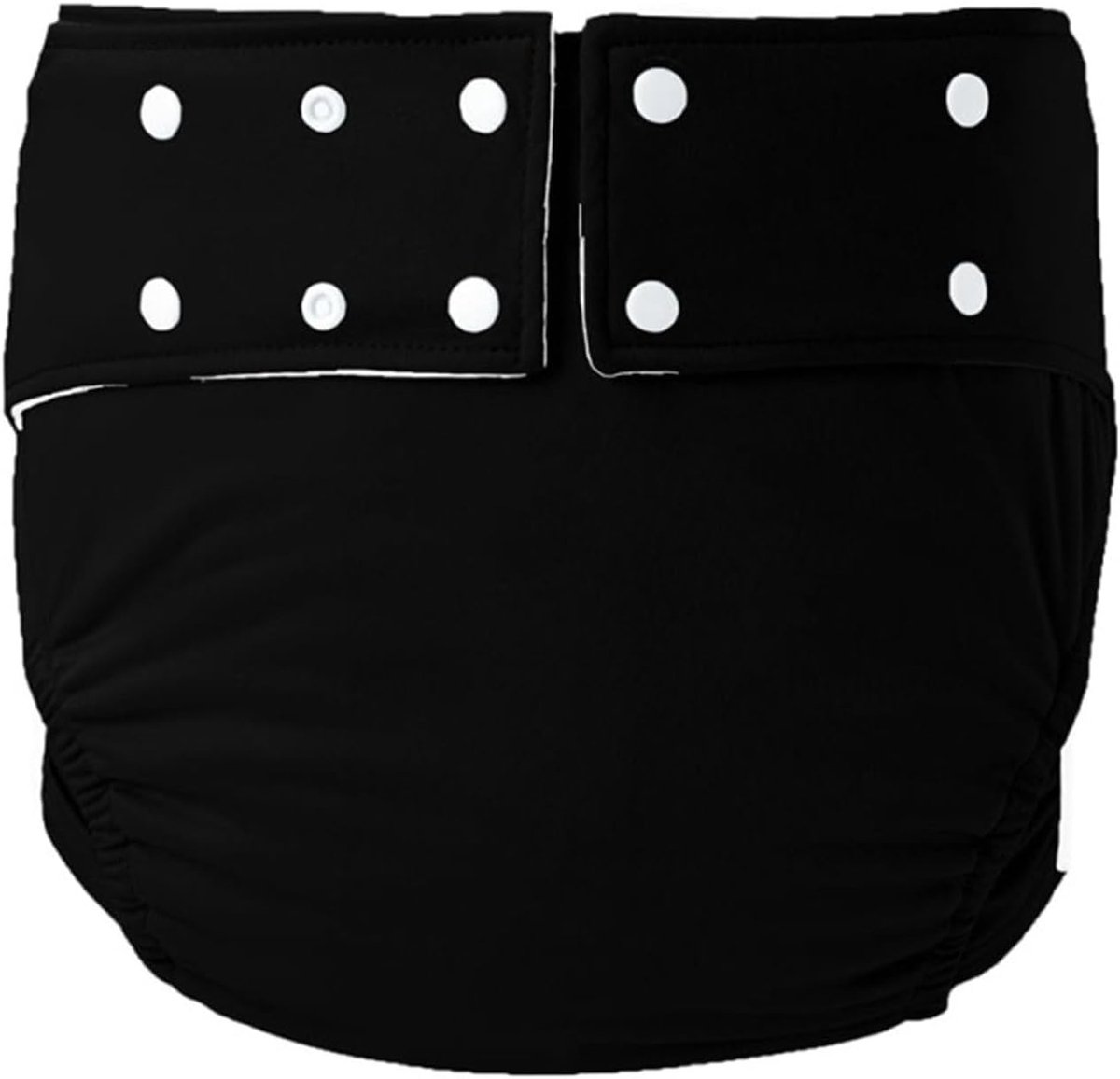 Luier voor volwassenen - Incontinentie luier - Herbruikbaar - Voor ouderen - Verstelbaar - Wasbaar - One size - Zwart - Voor tailleomtrek 72-100 cm/gewicht 50-70 kg