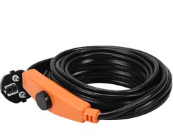 Verwarmingskabel met Thermostaat - 2m 32W - Vorstbeveiliging IP68 - Vorstbescherming voor Waterleidingen & Planten - Zelfregulerend - Vorstkabel