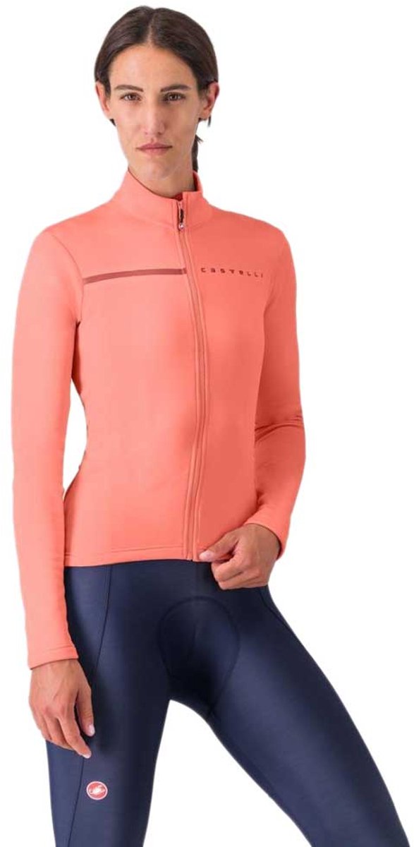Castelli Sinergia 2 Trui Met Lange Mouwen Oranje XS Vrouw