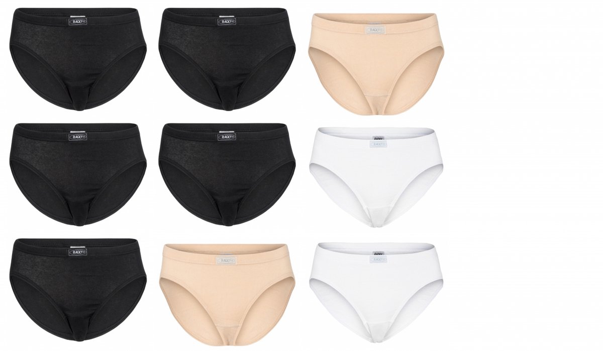 Racky Dames 9-pack: Slip - Mix