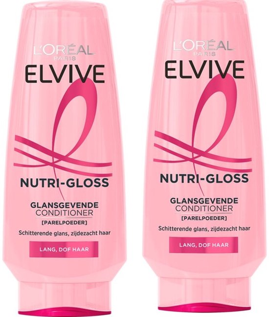 Duo Pack 2x L’Oréal Paris Elvive Nutri Gloss Conditioner - 200 ml