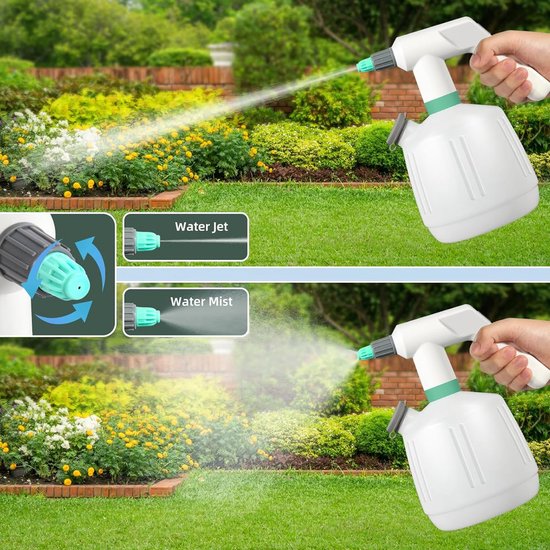 Uten JKW-PS04 Elektrische Drukspuit - 2 liter - voor bewatering, onkruidbestrijding, schoonmaken en auto detailing - Incl. USB-C laadkabel van uten — afbeelding 2