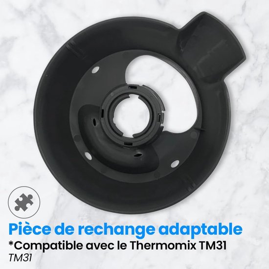 Keukenmachinestandaard- compatibel met Thermomix TM31- bekerhouder - kunststof- zwart — afbeelding 3