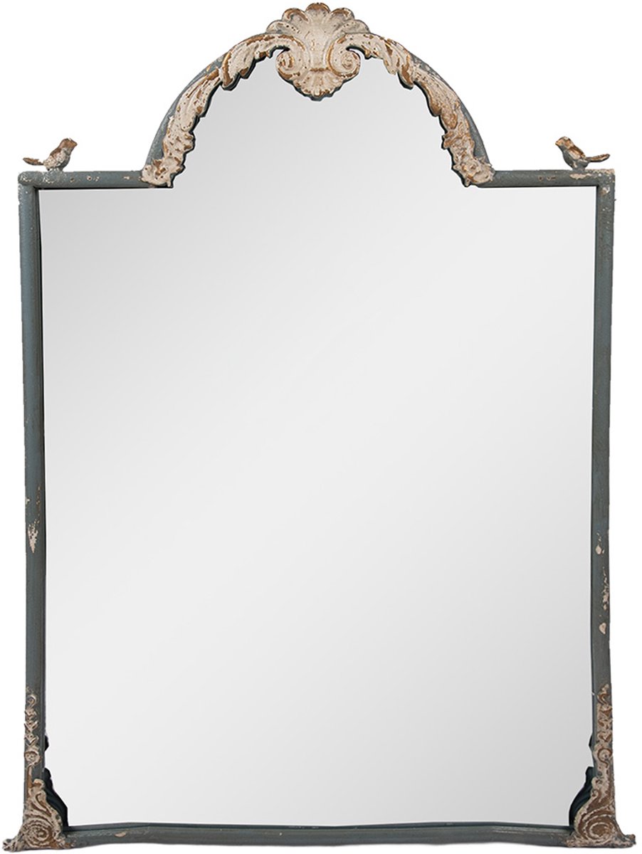 Spiegel 60x3x91 cm Blauw Metaal