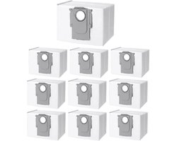 10 stofzakken compatibel met Xiaomi Roborock S8+ / S8 Pro Ultra / Q7 / Q7+ / Q7 MAX+ / S7 MaxV Ultra / Q7 plus / Q5 / Q5+ stofzuiger robotstofzuiger afzuigstation. Wegwerp vervangingszak