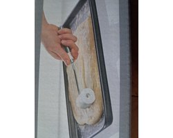 Livarno Home Deegroller - Edelstalen greep met ophangoog en soft-grip