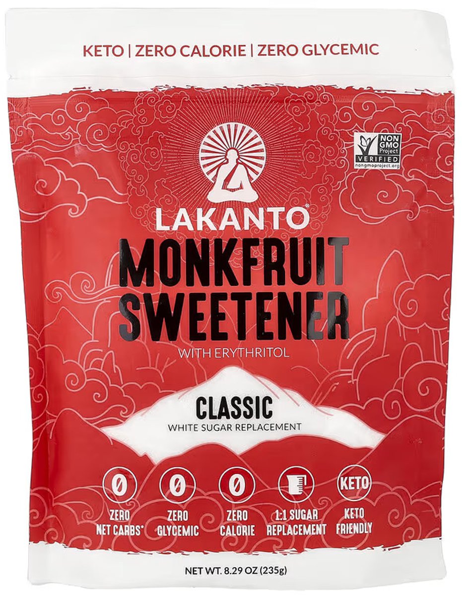 Lakanto - Clasic Monkfruit Sweetener with Erythritol | Natuurlijke Suikervervanger 235g