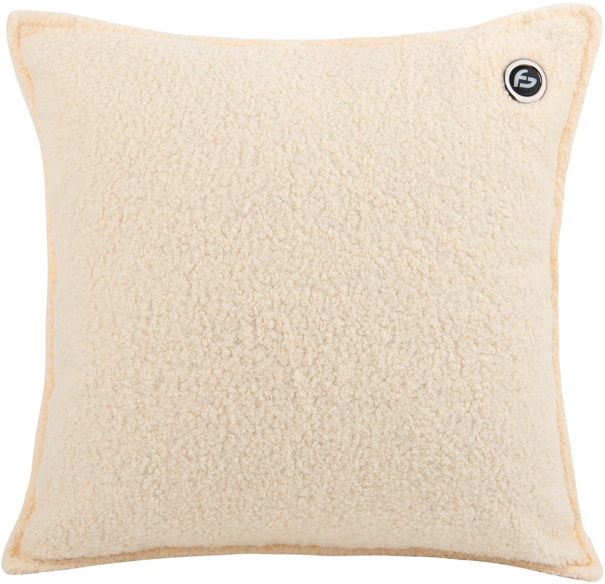 Warmtekussen - 3 warmtestanden - Warmtekussen Oplaadbaar - 10k mAh Powerbank - Draadloos - Warmte Kussen - 40 x 40 cm - Bouclé Off-white - Saaf Comfort