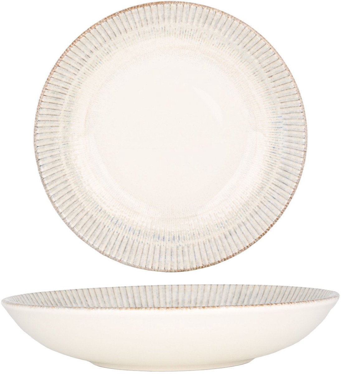 Bonna Diepbord - Galata - Porselein - 23 cm (1000cc) - set van 6