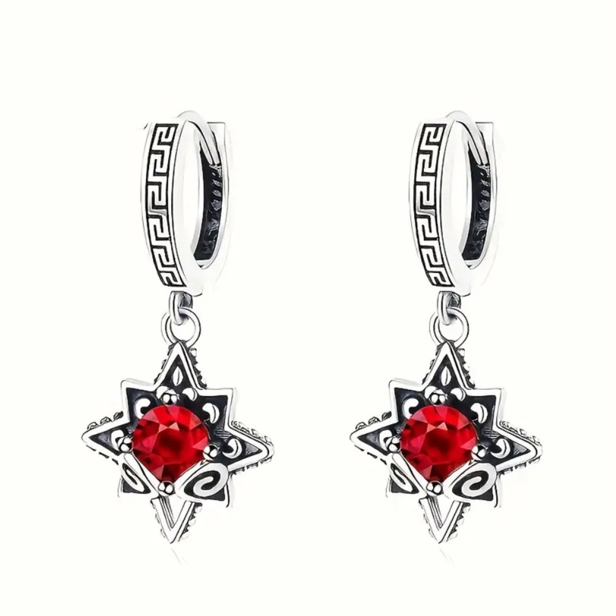 Vrouwen Gothic Ster Hanger Oorbellen