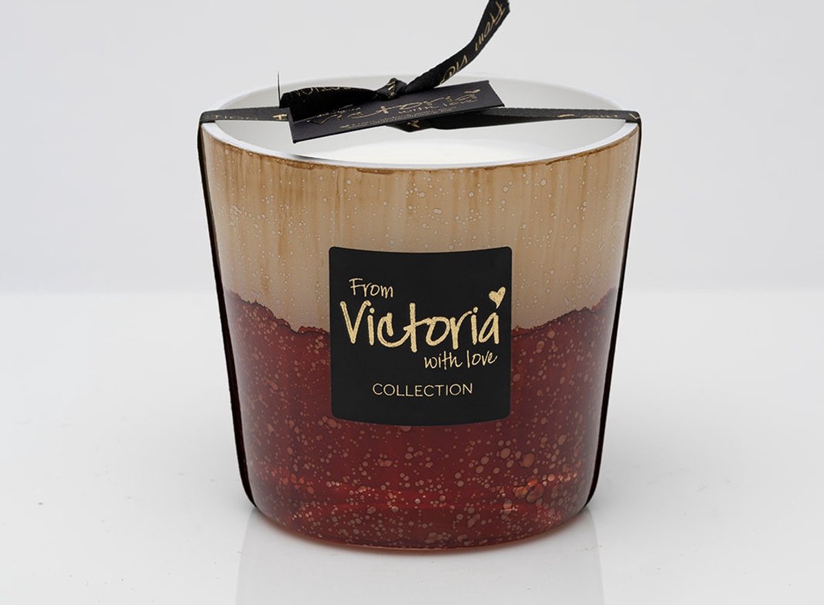 Victoria with love kaars - Lava Red - maat S - geurkaars
