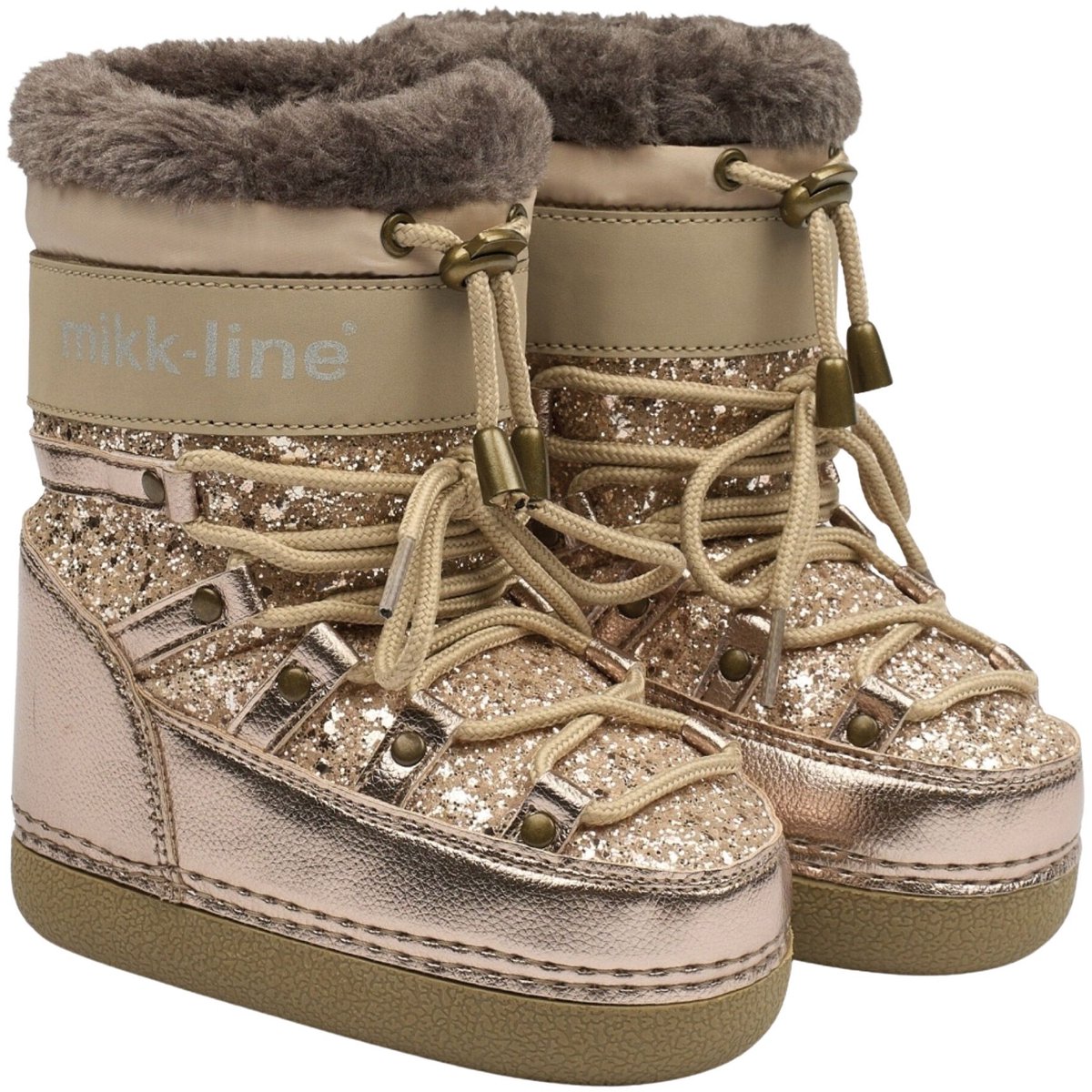 Mikk-Line Glitter Snowboots Junior Goud