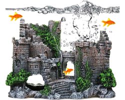 Aquarium decoraties - Niet-giftige Polyhars Huisje, Bus en Auto's Landschap Decoratie, Aquarium Habitat