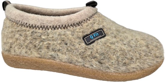 Q fit Cato Wool Chausson blanc cassé (Taille - 41, Couleur - Blanc cassé)