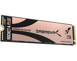 Sabrent 2TB Rocket 4 PLUS NVMe 4.0 Gen4 PCIe M.2 Intern SSD Extreme Performance Solid State Drive R/W 7100/6600MB/s (senaste versionen) (SB-RKT4P-2TB)