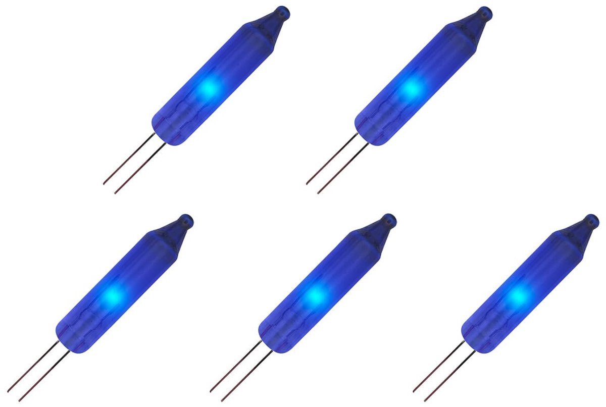 OE Lightning Reserve Kerstlampjes - 5 stuks - Zonder Fitting - 2.5V/0.425W - Blauw Licht