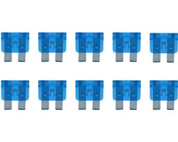 Standaard Steekzekeringen - 15A 32V - Blauw - Geschikt voor Auto/Camper/Boot - Per 10 stuk(s)