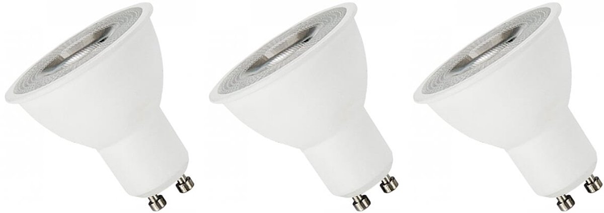 Spectrum LED Lamp GU10 230V 4W - 350 Lumen - 6000K Koud wit - Helder daglicht - Energiezuinig - 3 stuks