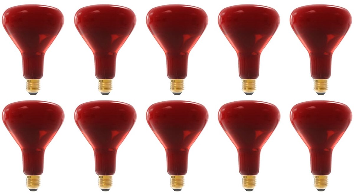 Technik E27 Infraroodlamp Dimbaar 250W - Volledig Infrarood Lamp R125 - 10 stuks