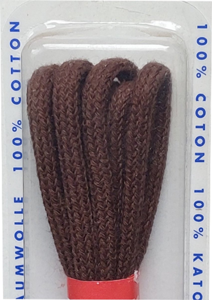 Dumco Veter - Middel Bruin - Rond - Koord Veters - Lengte 90 cm - Dikte 3 mm - Schoenveter