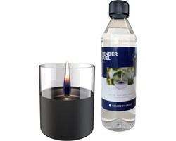 Tenderflame - Lilly 10 Black + 0,5L Tenderfuel - Giftset
