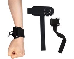 Pakket van 2 trekhulpmiddelen, krachttraining, gewichthefpolsbanden met D-ringen, grijphulpmiddelen, krachtsporten met halters, dumbbells, deadlifts, krachttraining - Cyslmuk®