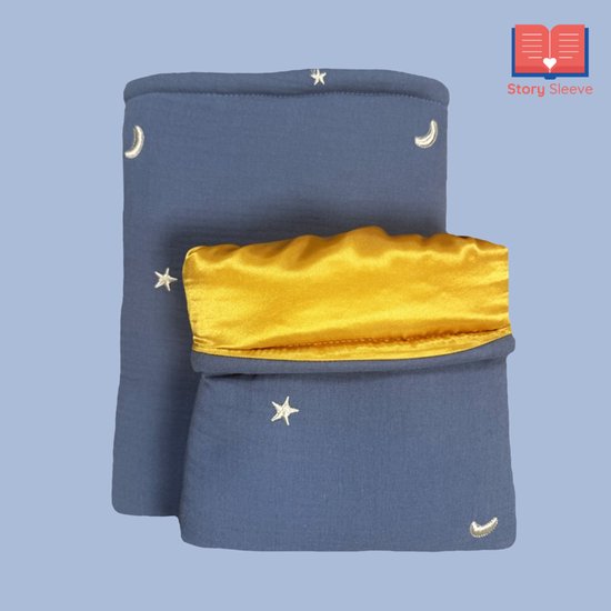 Foto: Story sleeve book sleeve e reader sleeve sterrenstof 27 x 23 cm ook geschikt voor e reader boekenhoes boekbeschermer boekhoes booksleeve voor boek