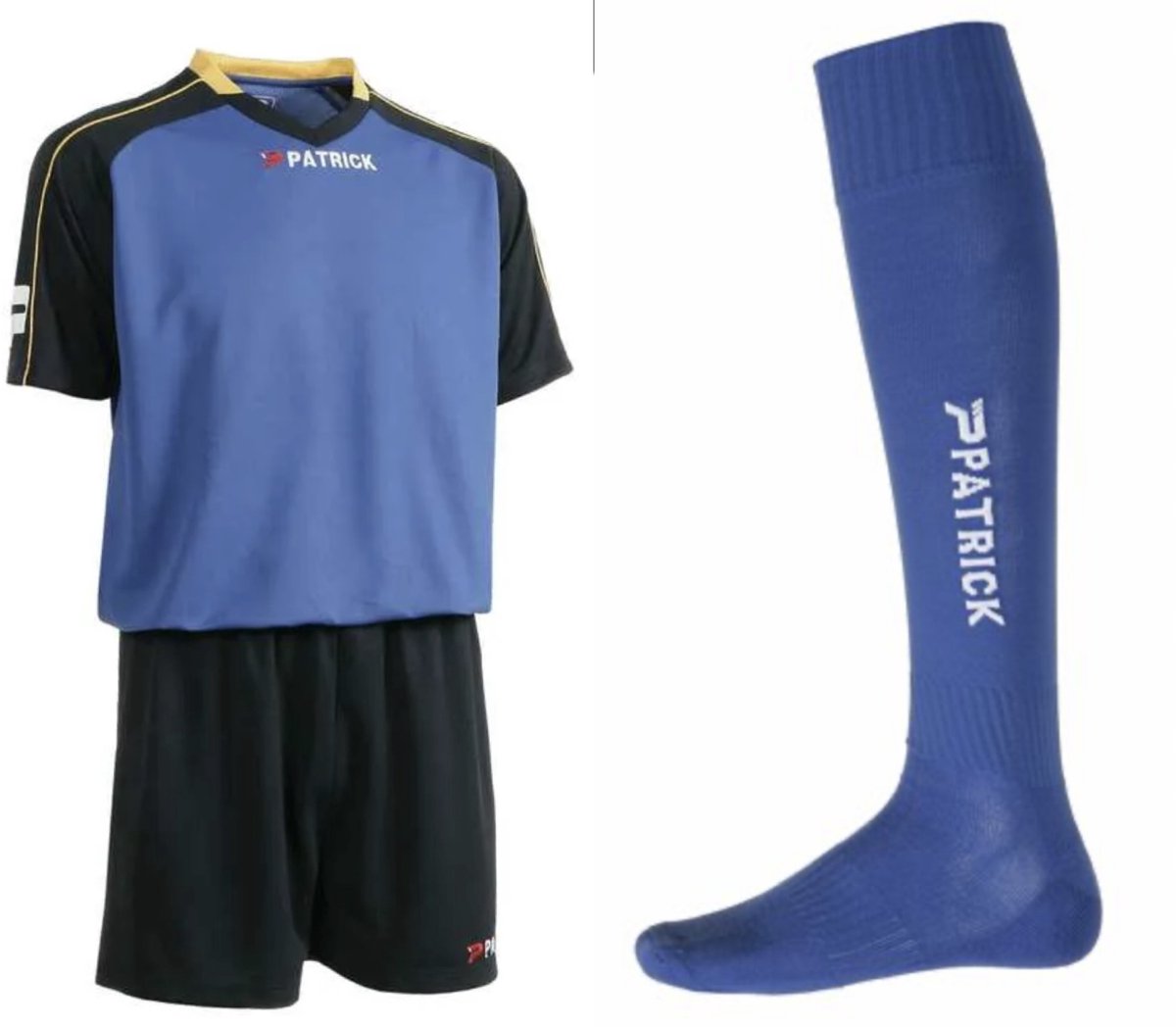 Sportset/Tenue, Royal Blauw/Navy blauw/Geel, Patrick, maat XXL