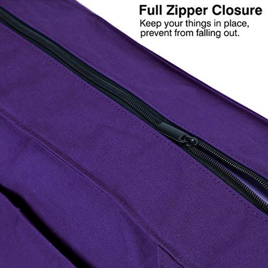 Grote yoga mat tas met dragers en riem voor dames — afbeelding 3