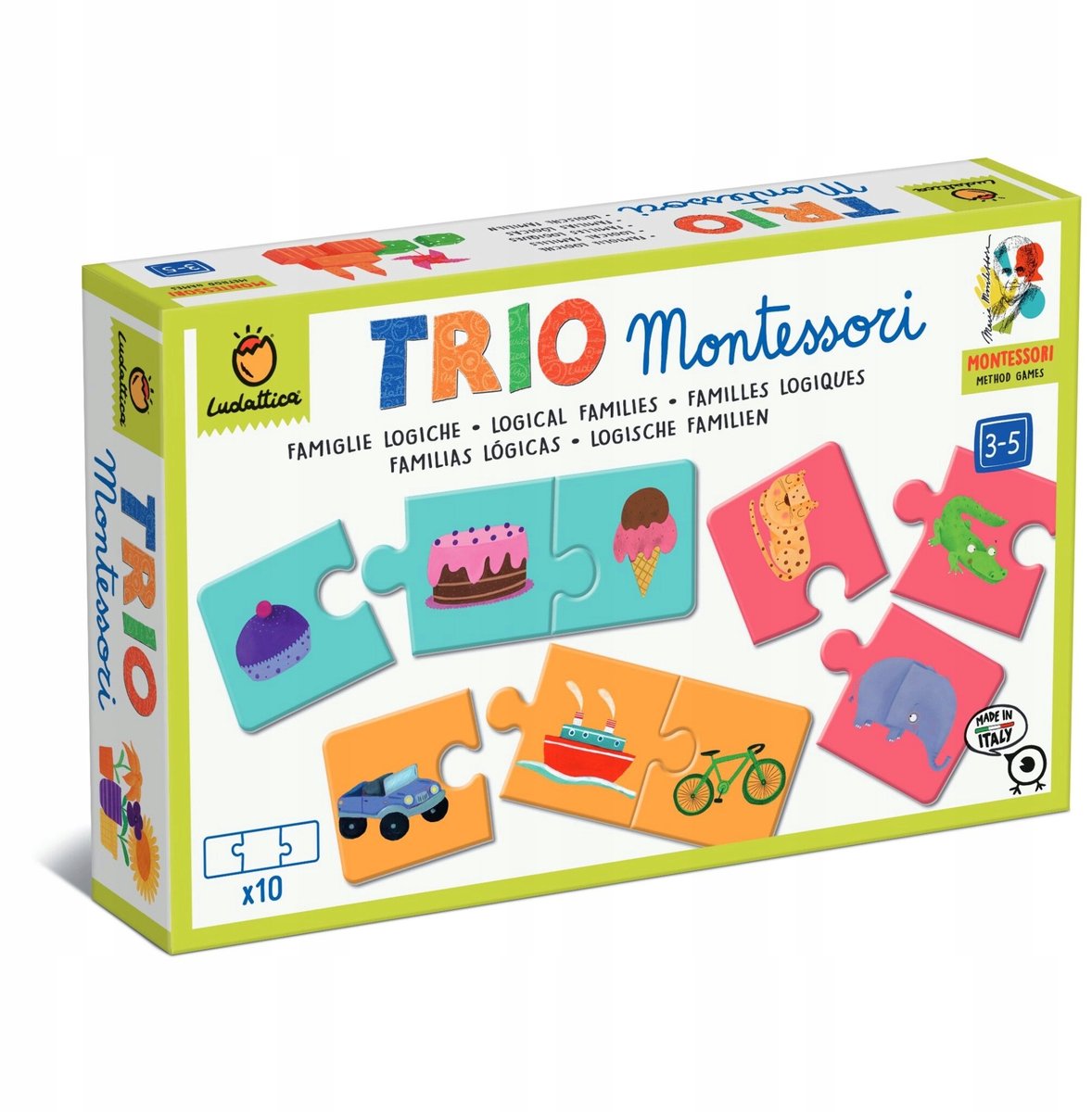 Ludattica TRIO Montessori Logisch Groeperen Puzzel 30 Stuks