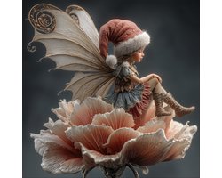 Kaart, kerstkaart: dit kerst elfje is een boodschapper van blijdschap, speciaal voor de mooiste kerstwensen. FairyMare, verstuur een beetje magie met de mooiste wenskaarten.