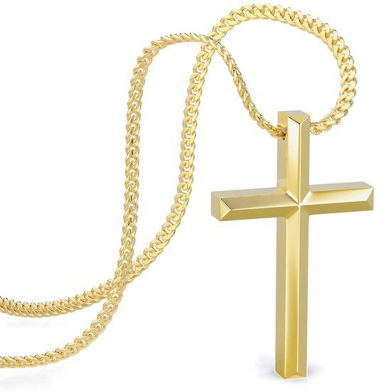 Gouden kruis kettingen - Halsketting Butik Gouden kruis kettingen - Halsketting Butik
